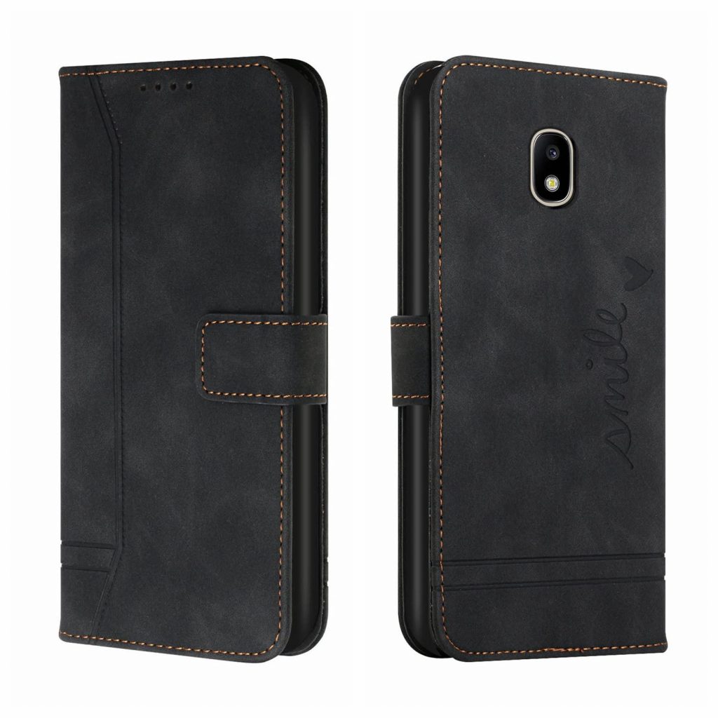 NUDO MIS07J7201712NE Cover Libro Galaxy J7 2017 Plus Eclipse Nero