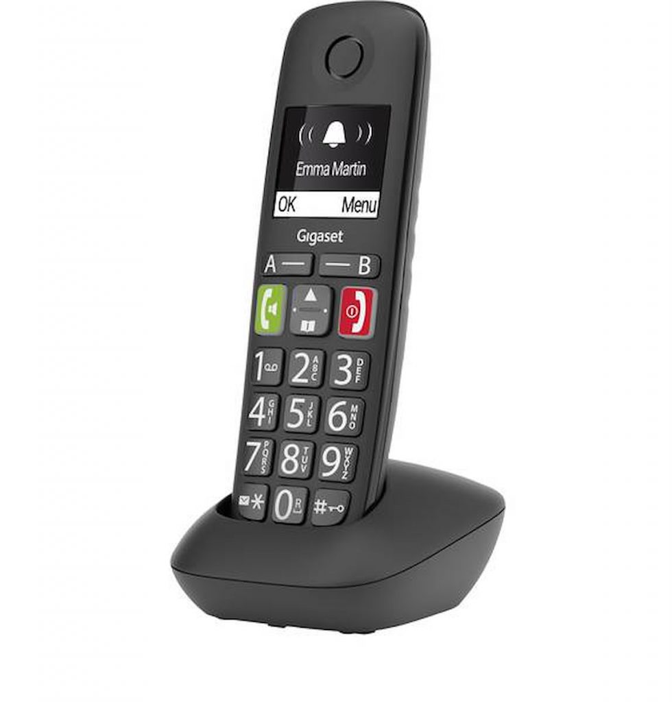 GIGASET E290HX Cordless Telefono Memoria Rubrica Nero