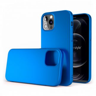 AREA CRCA7053CFB Custodia Carbon Fiber Iphone 12 Pro Max Blu