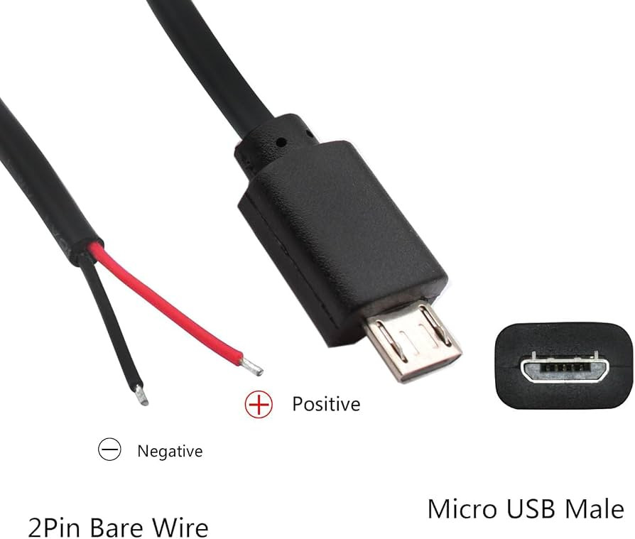 NUDO USB00MICRO12MMNE Cavo Ricarica Dati Micro USB Nero