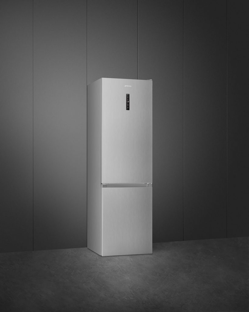 SMEG RC20XDNC Frigorifero Combinato No Frost Display LED Inox Look