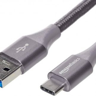 NUDO USB00TYPECVOG01GR Cavo USB A Type C Intrecciato 120 Centimetri Grigio