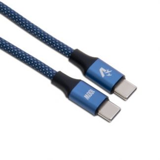 NUDO TYC00TYPECVOG01BL Cavo Type C Intrecciato 1.2 mt Metri Blu