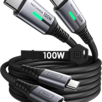 NUDO TYC00TYPECBRAID032MTNE Cavo Dati USB C PD 100W 2MT Nero