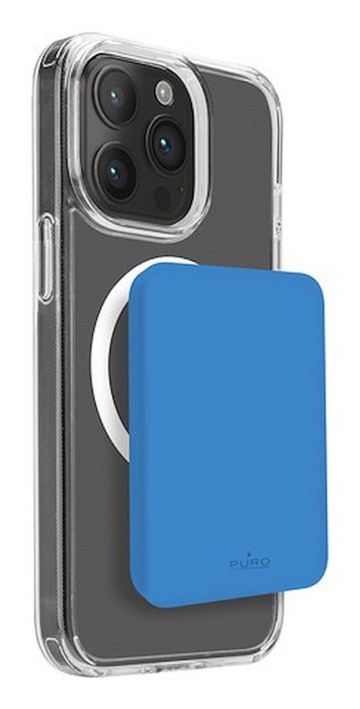 PURO PUFCBB40P2MAGBLUE Power Bank Magsafe USB C Blu 4200mAh