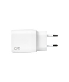 NUDO NDESTC20WC01BI Caricabatterie Rete USB C PD 20W Essential Bianco
