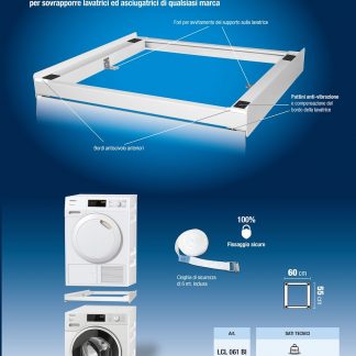 MUNARI LCL061BI Kit Sovrapposizione Fissa Lavatrice Asciugatrice