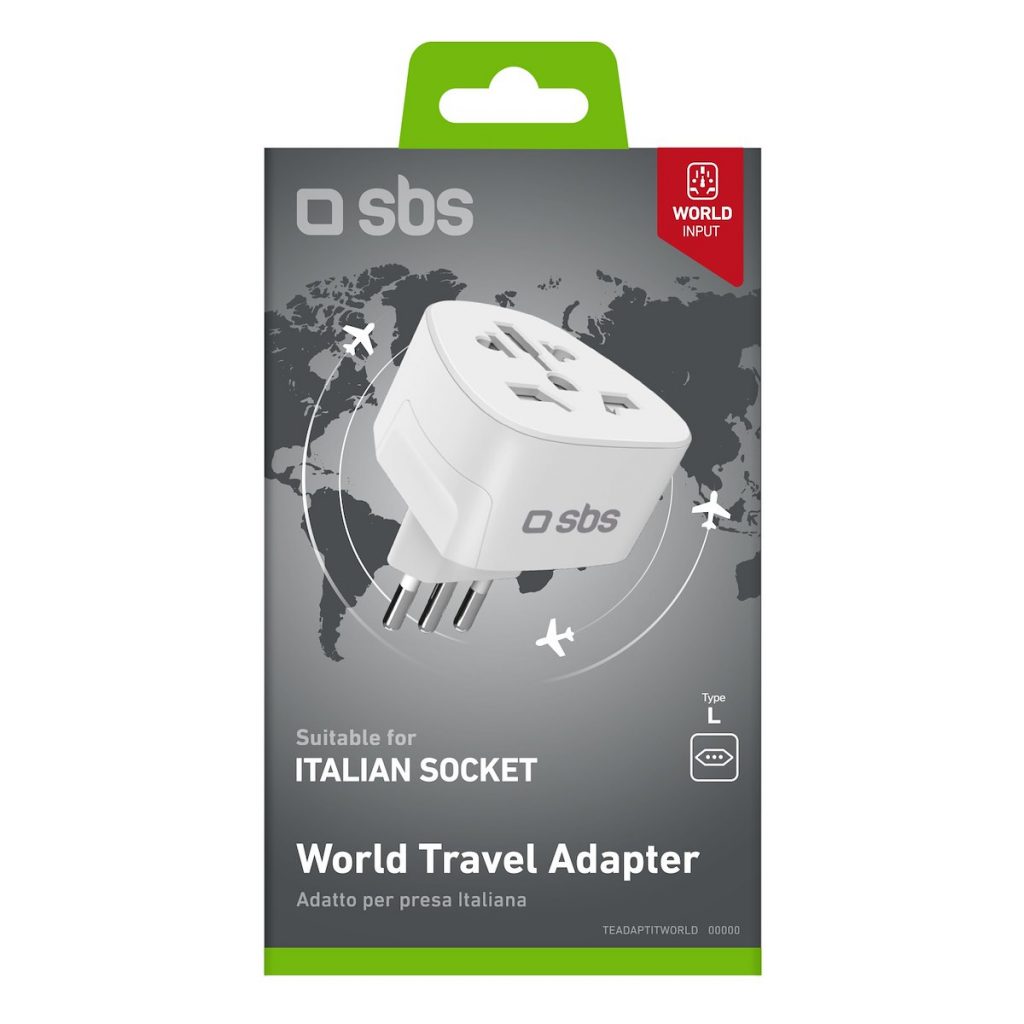 SBS TEADAPTITWORLD Adattatore Presa Viaggio Universale Italia Mondo