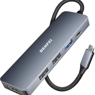 NUDO ADPTYC5IN101GR Hub Type-C 5in1 2 USB 3 0 E 3 C Alluminio Grigio