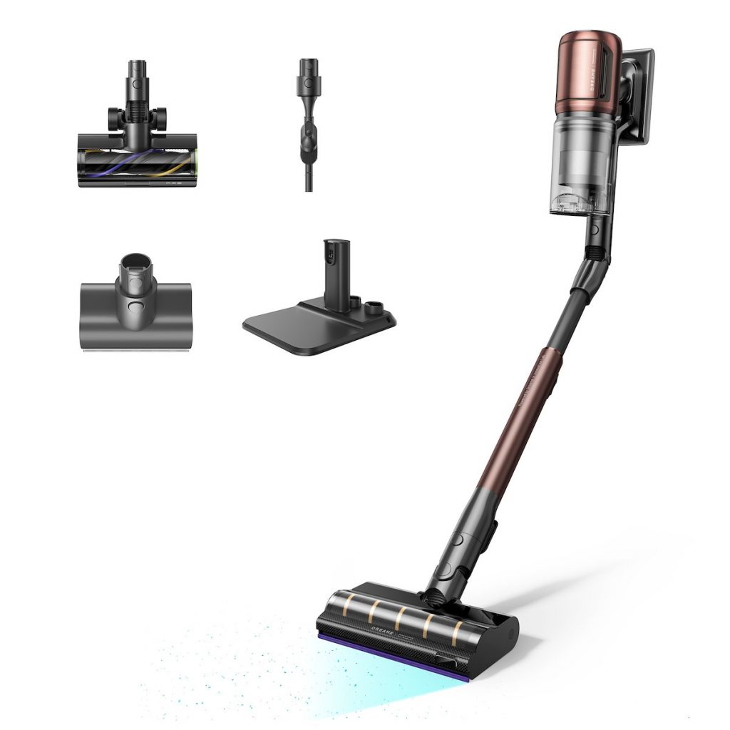 DREAME V30 Scopa Elettrica Senza Sacco Potente Aspirazione Base Ricarica Integrata