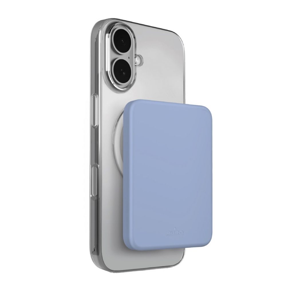 PURO PUFCBB40P2MAGBLUE17 Power Bank Wireless Magsafe iPhone Blu Ghiaccio