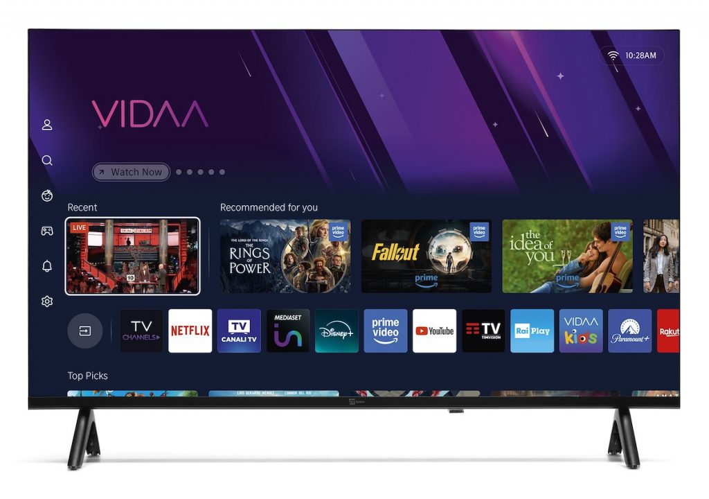 TELESYSTEM 28000249 Smart TV LED 32 Pollici HD Frameless Vidaa DVBT2 S2