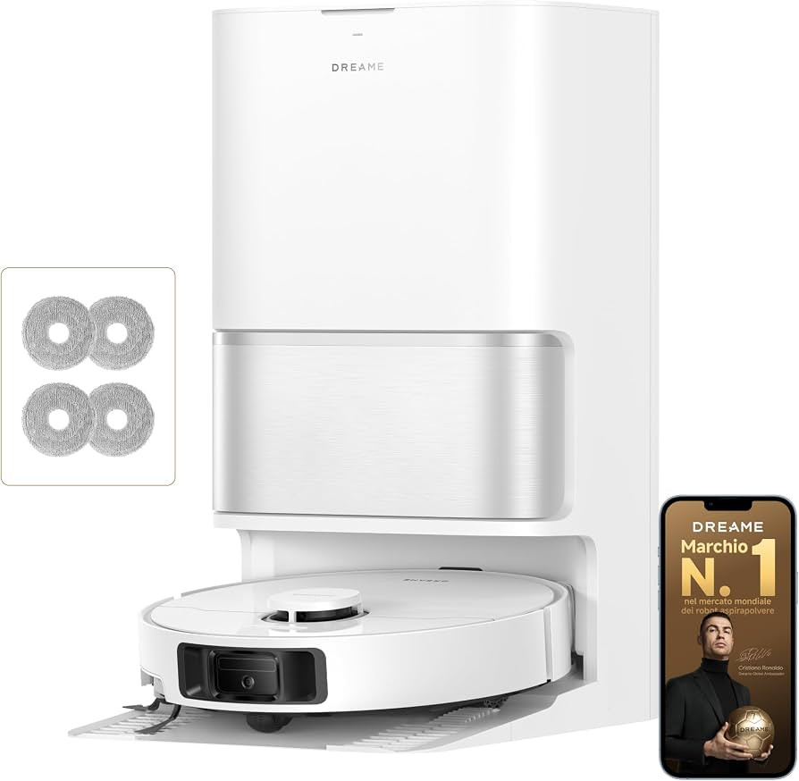 DREAME L10SULTRAGEN3SET Robot Lava Aspira Base Auto Svuotamento WiFi Bianco