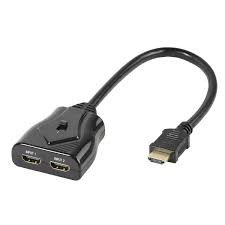 VIVANCO VVVSWIHDMI2U Switch HDMI 2 Ingressi 1 Uscita Full HD Dorato