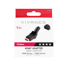 VIVANCO VVVADHDMIMF180 Adattatore HDMI Maschio Femmina Orientabile 360 Gradi