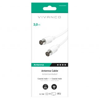 VIVANCO VVSAT2ADA8TFF Connettori Antenna F Maschio 8mm Metallo Due Pezzi