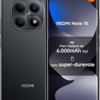 Xiaomi REDMI NOTE 15 BLACK Smartphone 6.77 Pollici 6GB 128GB Brand WIND