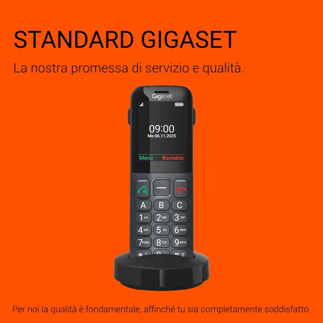 GIGASET COMFORT600SIMHS Telefono Senior Display Grande Bluetooth 4G LTE Slot SIM - immagine 3