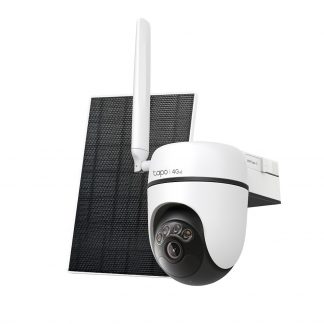 TAPO TC90GKIT Telecamera Esterno 4G LTE Pannello Solare Pan Tilt