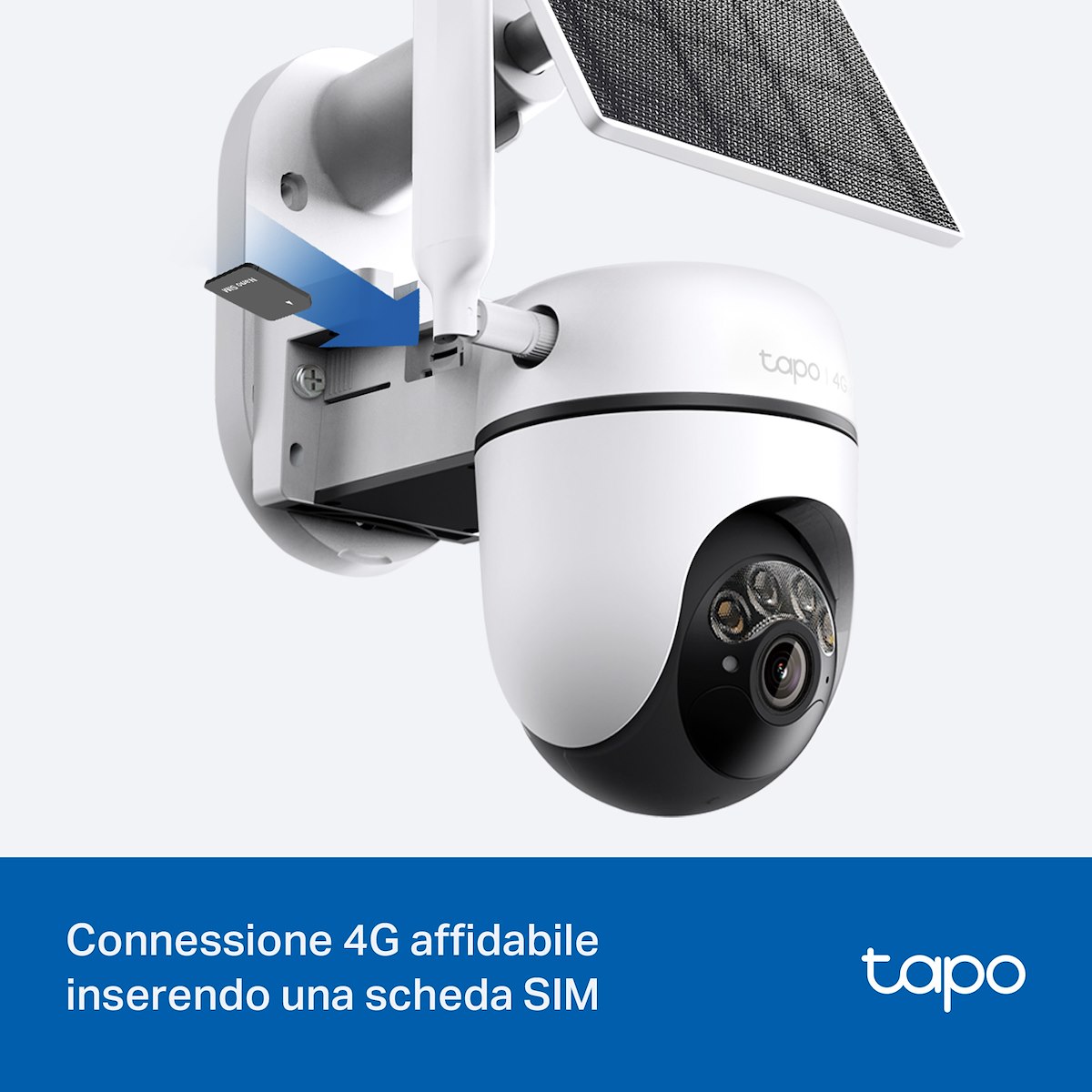 TAPO TC90GKIT Telecamera Esterno 4G LTE Pannello Solare Pan Tilt - Image 2