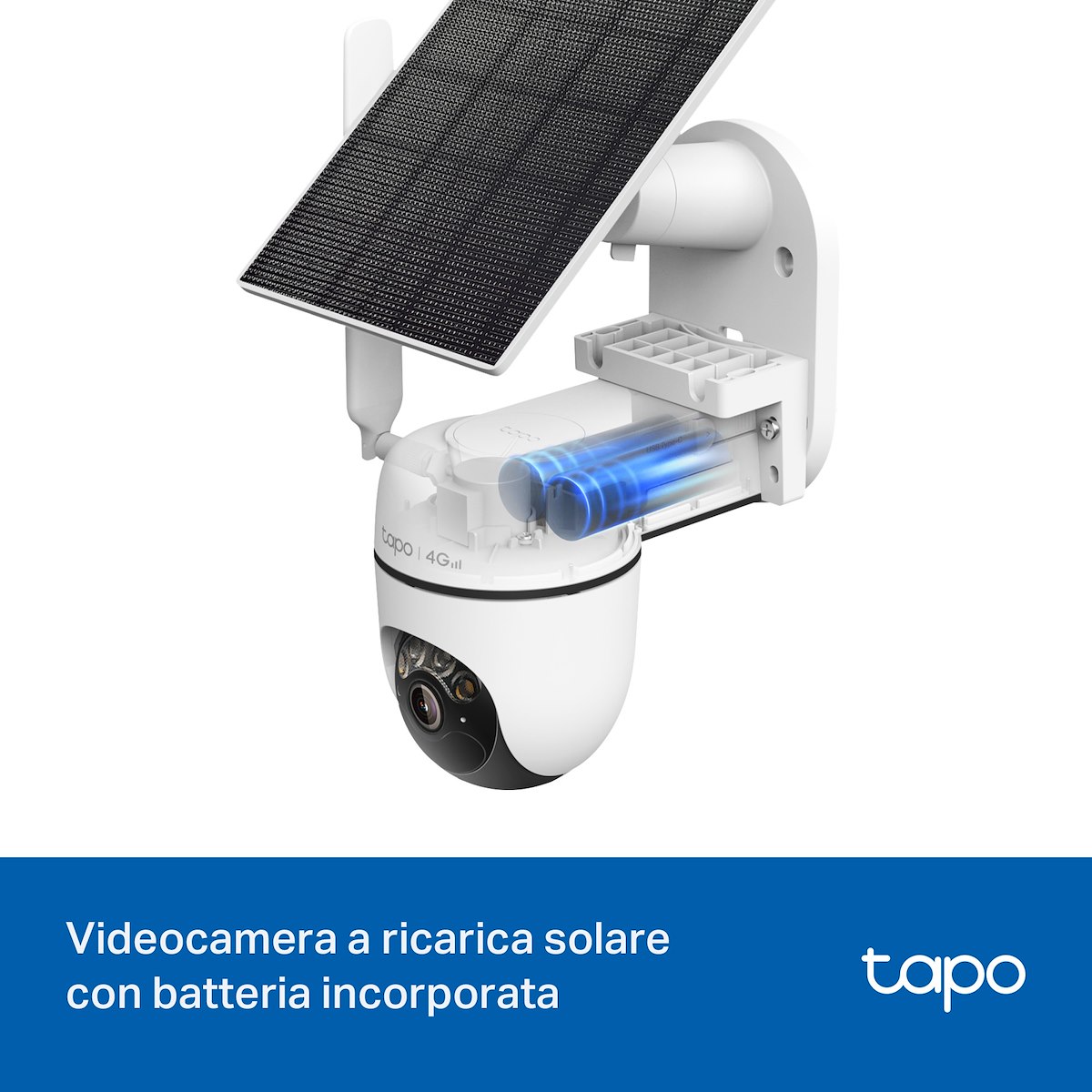 TAPO TC90GKIT Telecamera Esterno 4G LTE Pannello Solare Pan Tilt - Image 4