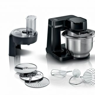 BOSCH MUMS2EB01 Robot Cucina Impastatrice 700W 4 Velocita Ciotola Inox 3.8L Nero