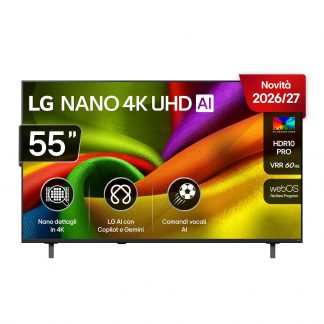 LG 55NU850B6LA Smart TV LED 55 Pollici UHD 4K WebOS Multi AI
