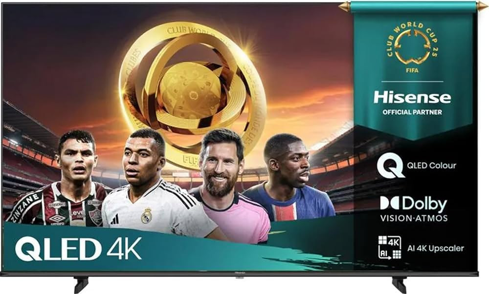 TELESYSTEM 28000253 TV QLED 43 Pollici UHD 4K Smart Vidaa DVBT2 S2