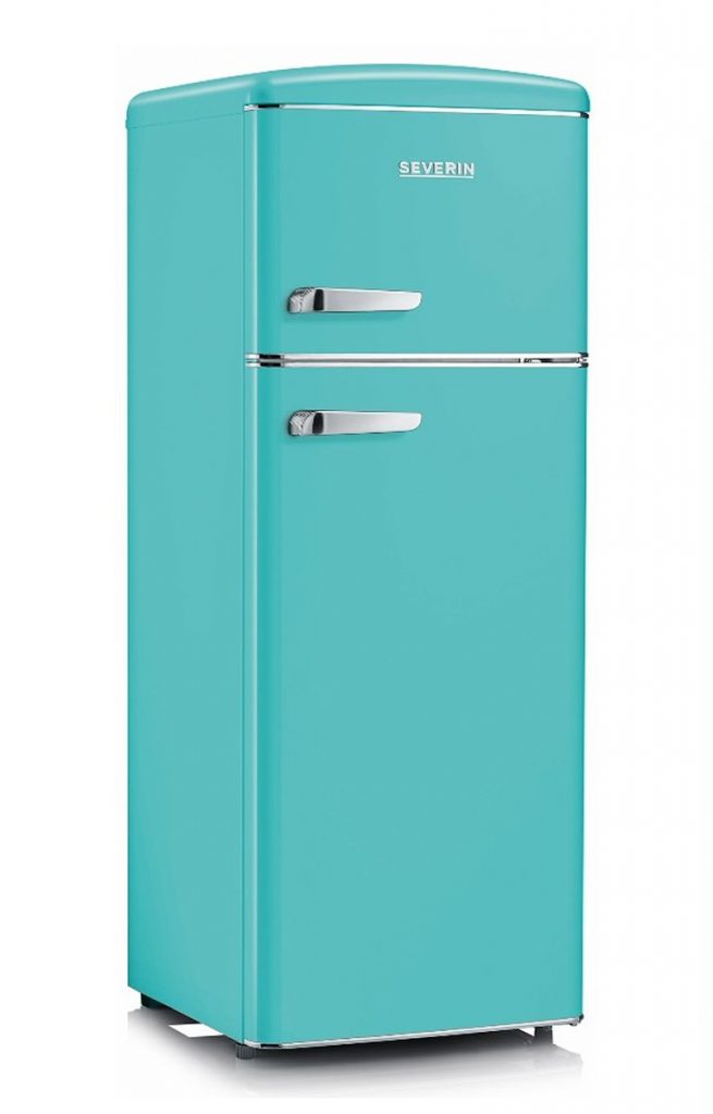 SEVERIN RKG8954 Frigorifero Doppia Porta Statico 206 Litri Cerniera Destra Turchese