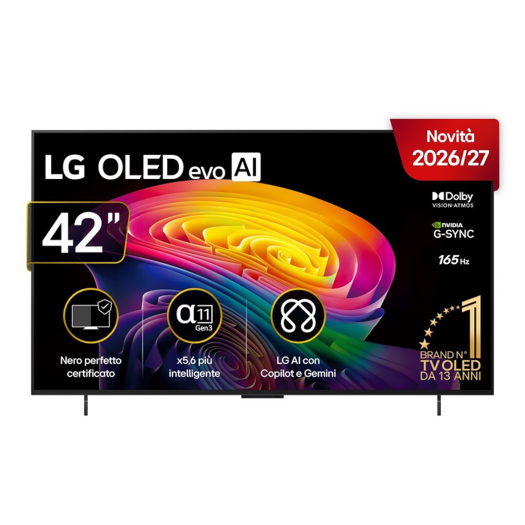 LG OLED42C65LA Smart TV OLED 42 Pollici 4K UHD 120Hz WebOS AI