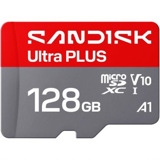 SANDISK SDSQUBQ128GGNGMA Memoria Micro SD Ultra Plus 128GB Adattatore SD A1 V10