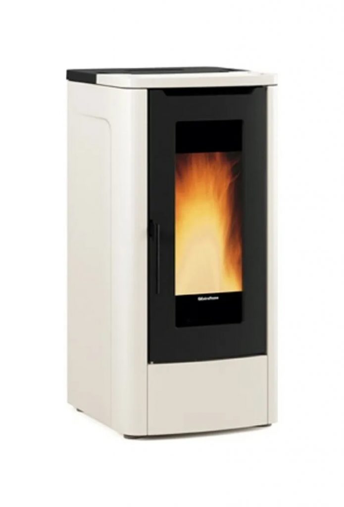 EXTRAFLAME TEOREMAPLUS5 0 Stufa Pellet 12KW Canalizzata Avorio