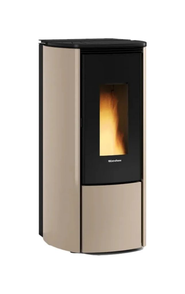 EXTRAFLAME KATIA95 0 Stufa Pellet 9KW Tortora Matt Ermetica
