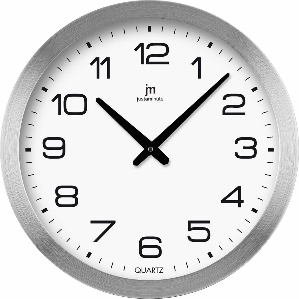 JUSTAMINUTE 14985 OROLOGIO PARETE ALLUMINIO 50CM OROLOGI PARETE