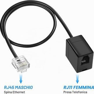 COM 4700462 Adattatore Telefonico Western ISDN RJ45 8 Poli