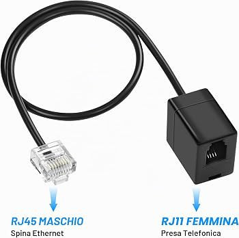COM 4700462 Adattatore Telefonico Western ISDN RJ45 8 Poli