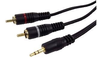 COM G678225 HQ Premium Cavo Audio Jack 3 5mm Doppio Rca 5 Metri