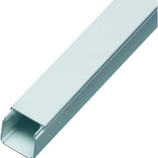 MUNARI SP25S Canalina Passacavi Plastica Silver Organizzazione Cavi
